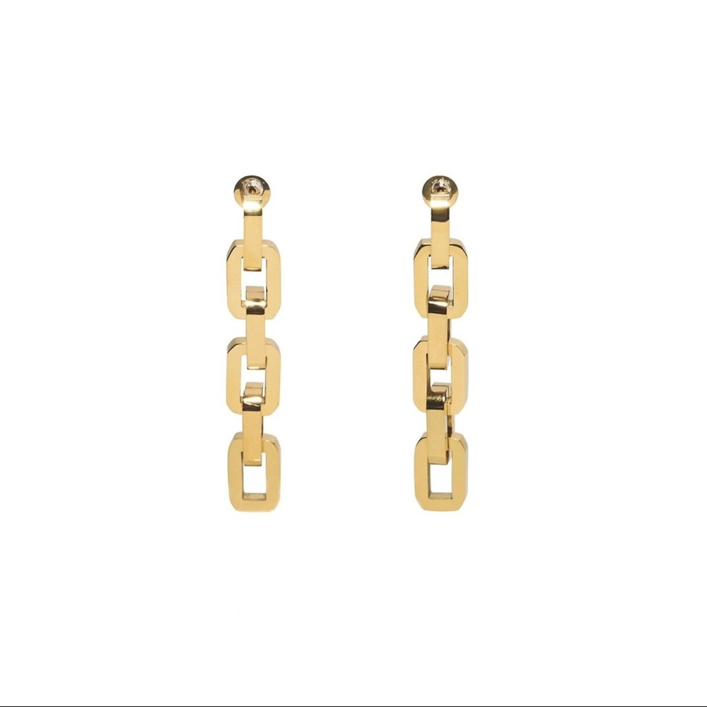 Eddie Borgo Supra Link Earrings Gold